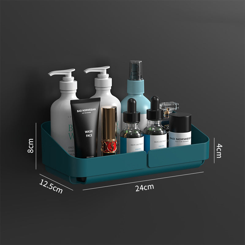 Punch-Free Wall-Mounted Bathroom Toilet Storage Shelf - Nordic Style
