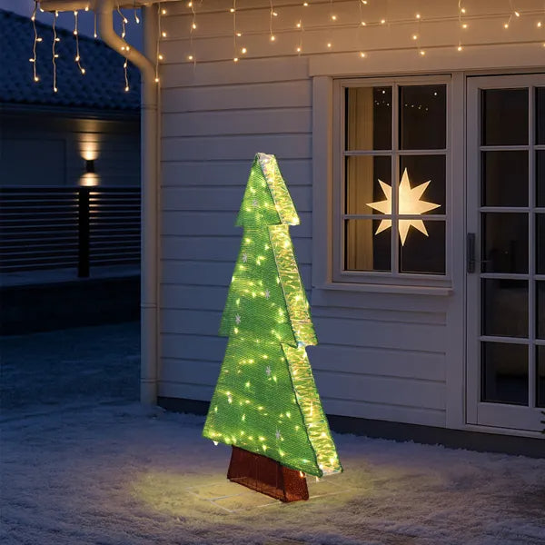4FT Pre-Lit Christmas Tree with 110 Warm White LED Lights
