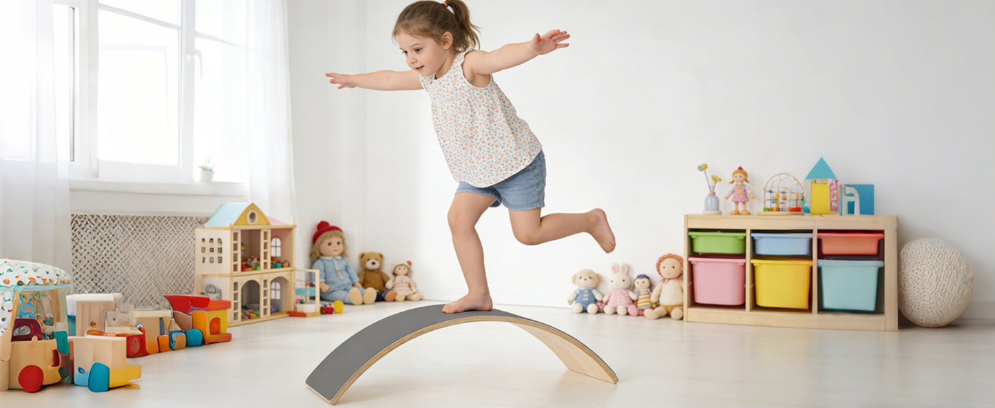 32 Inch Rocker Board Sensory Training Kids Balance Seesaw 300 Lbs