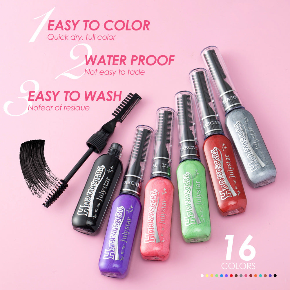 Waterproof Multi-Color Mascara Set - Long-Lasting Eye Makeup with Brush