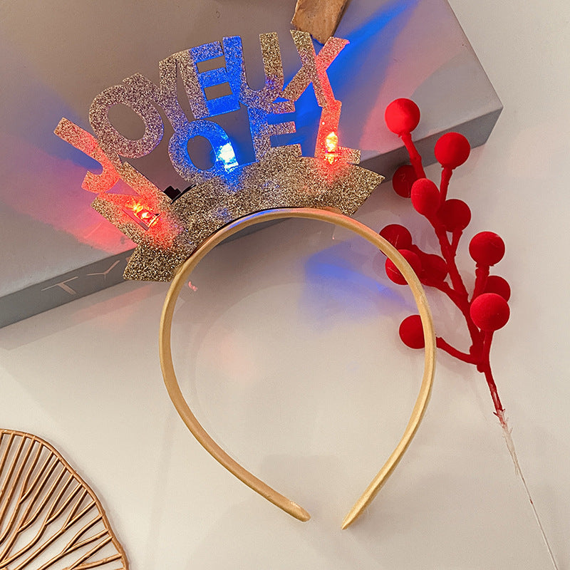 Christmas Light Headband for Women – Snowflake & Holiday Styles