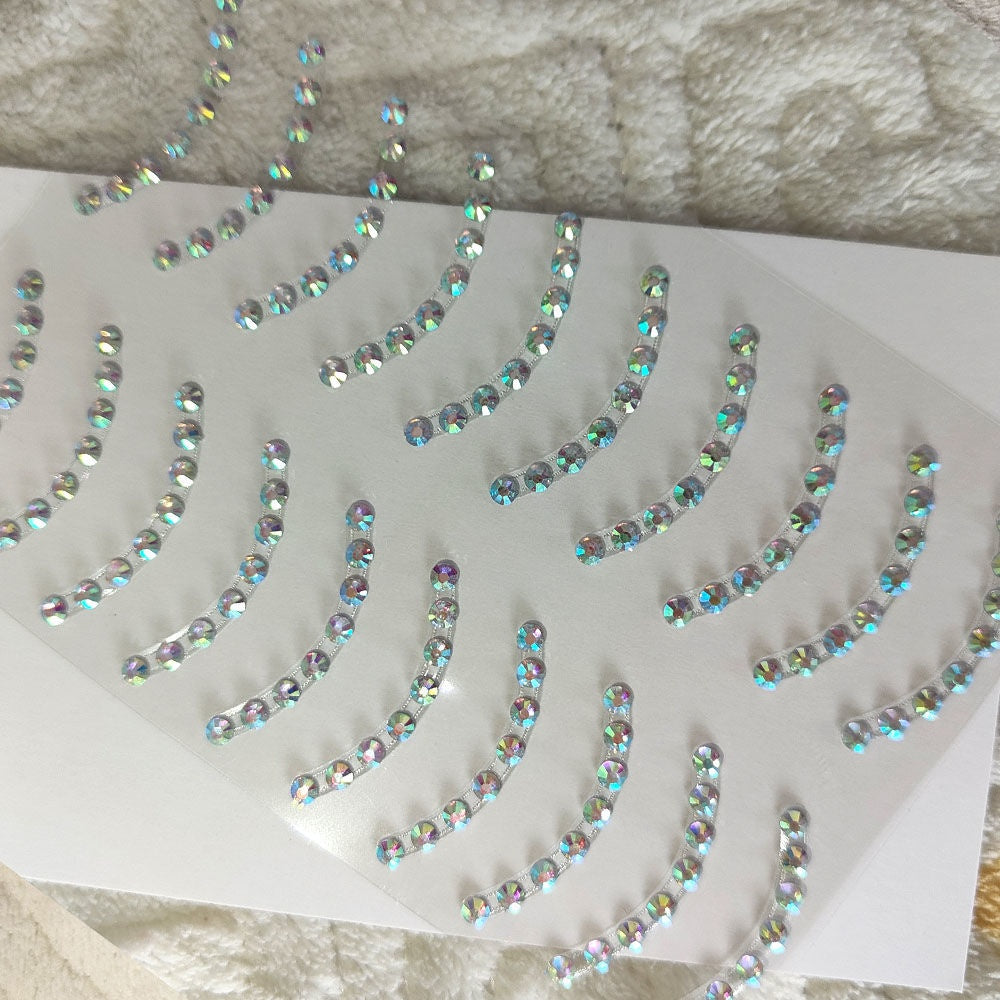 Pearl and Crystal Nail Art Stickers Set for DIY Manicure and Decor