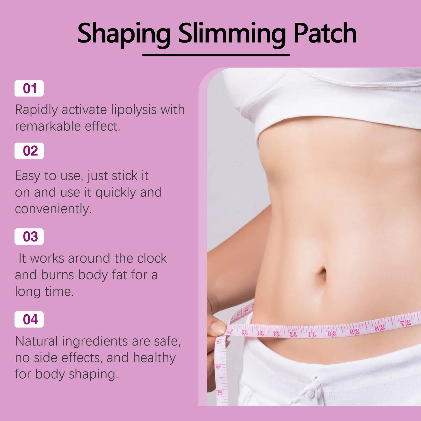Herbal Firming Navel Patches - Natural Body Shaping & Skin Tightening - 5 Pack