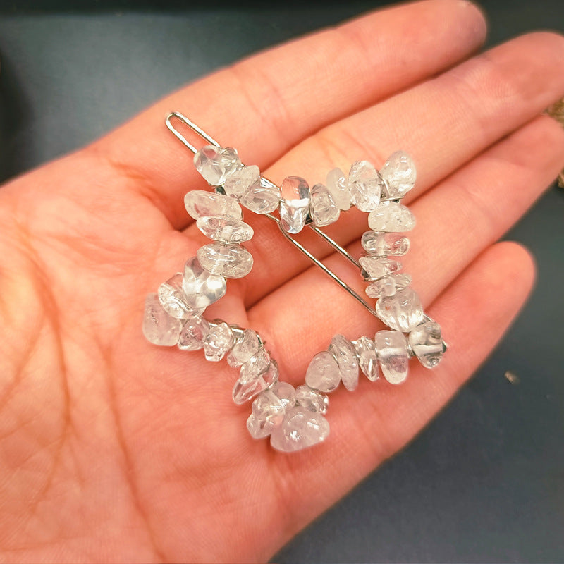 Crystal Pentagram Hair Clip