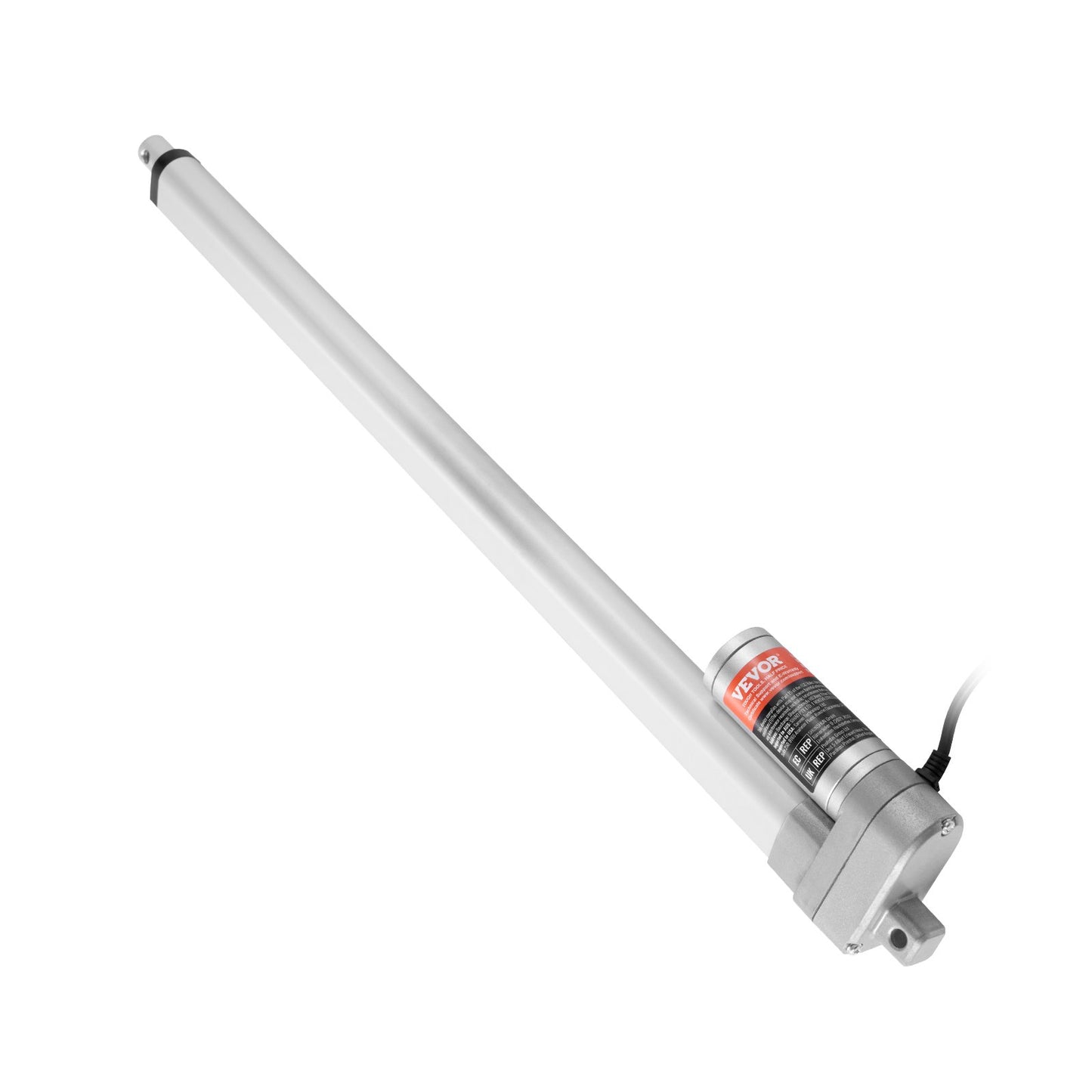 12V Waterproof 20-Inch Linear Actuator with 660lbs Torque and Mounting Bracket