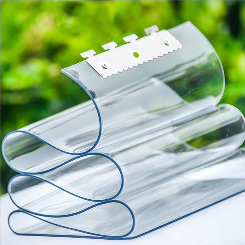 PVC Strip Door Curtain Set - 5 Pieces for Cold Air Isolation & Dustproof