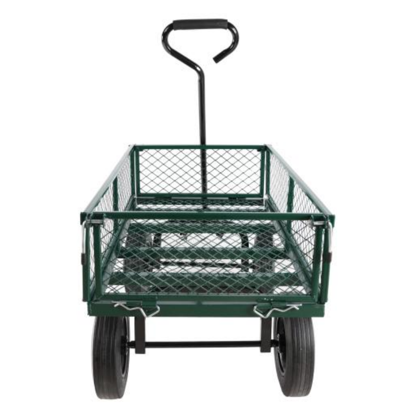 Garden Trolley Cart with Solid Wheels Multi-Functional Tool Cart for Yard and Farm Use