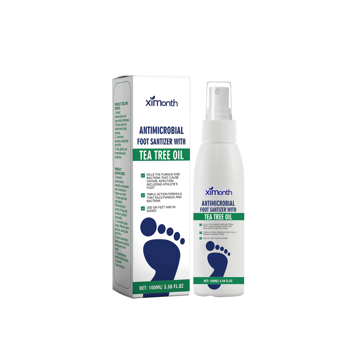 Foot Care Spray 100ml - Moisturizing & Deodorizing