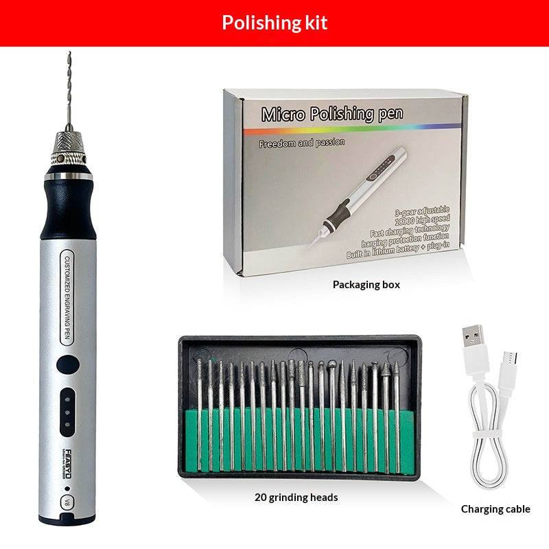 Mini Electric Nail Drill for Manicure & Polishing Pen - Multiple Variants