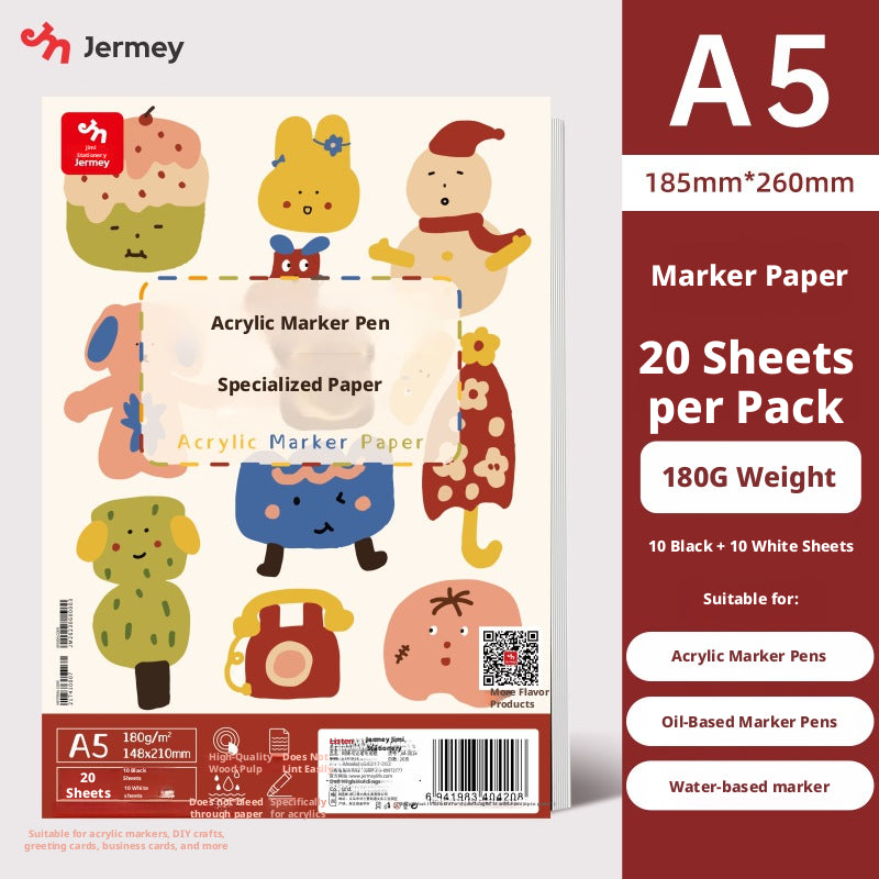 Kids Marker Painting Book with Cartoon Models, 20 Sheets, 1 Book