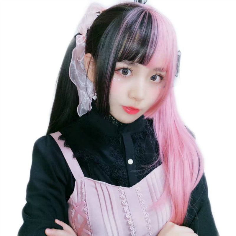 Anime Cosplay Wig - Long Straight Hair with Air Bangs