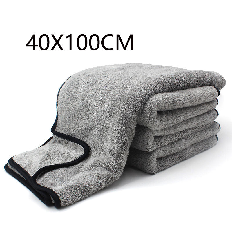 Car Wash Towel Coral Velvet Non-Shedding Wipe Cloth for Auto Cleaning