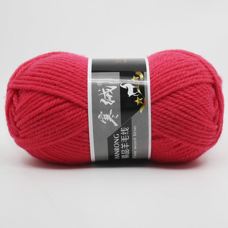 Thick Knitting Yarn Ball for Self-Woven Crafts - Cashmere Wool Material Kit