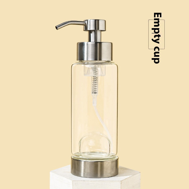 Natural Crystal Gravel Glass Bottle for Home & Garden Storage