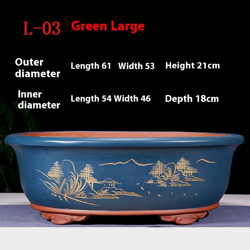 Large Purple Sand Flowerpot - Garden & Household Decoration