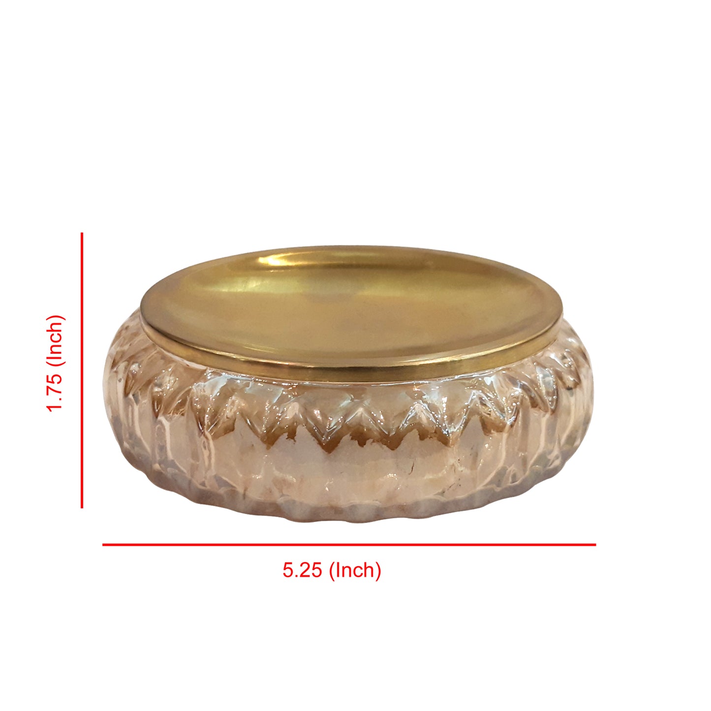 Glass Soap Dish For Bathroom Counter,Shower & Kitchen Amber