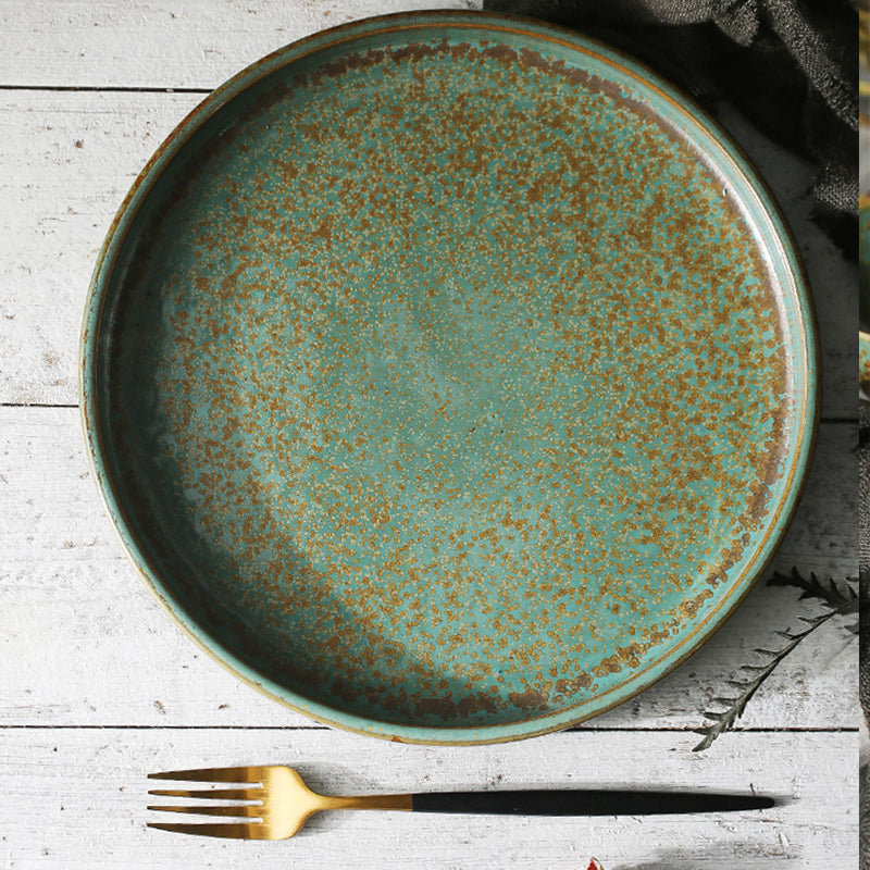 Japanese-Style Handmade Ceramic Soup Plate Set - Various Sizes, Retro Kitchenware