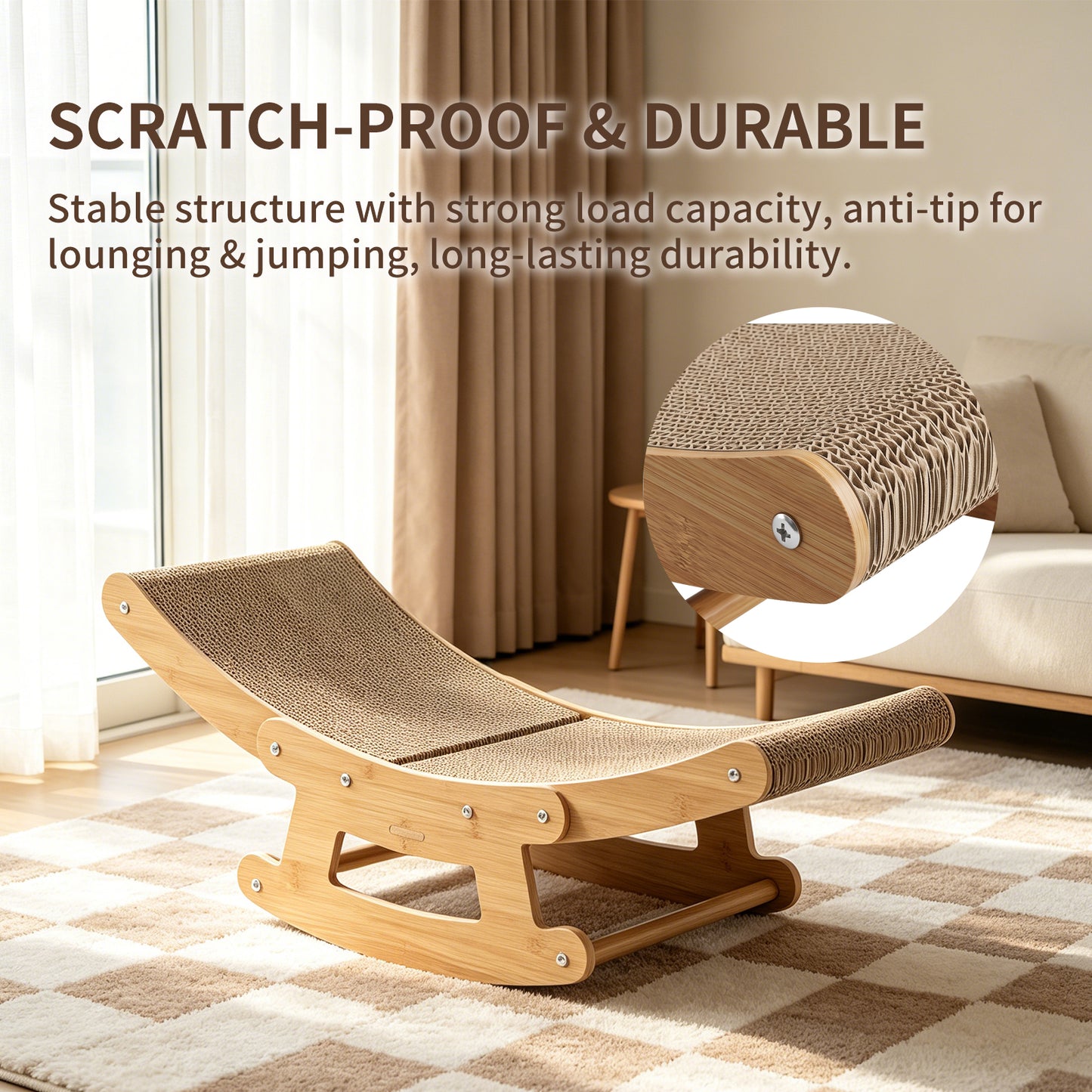 Pet Rocking Chair - Small & Large Sizes Self Pickup Pet Toy Set