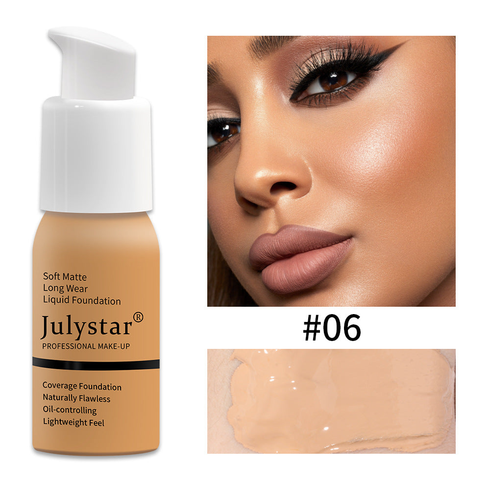 Long-Lasting Liquid Foundation - Waterproof Moisturizing Concealer Makeup