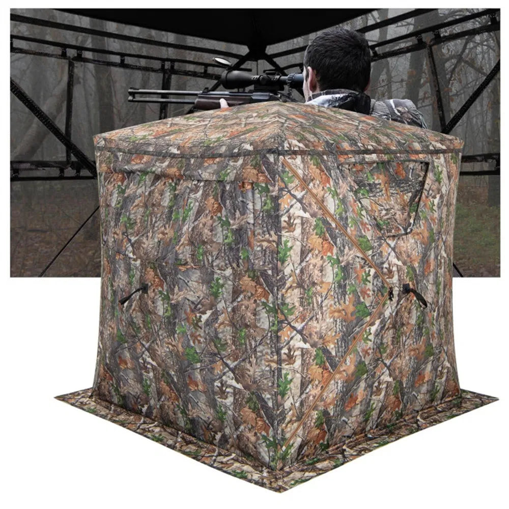 Pop-Up Hunting Tent with 270° View - Waterproof Camouflage