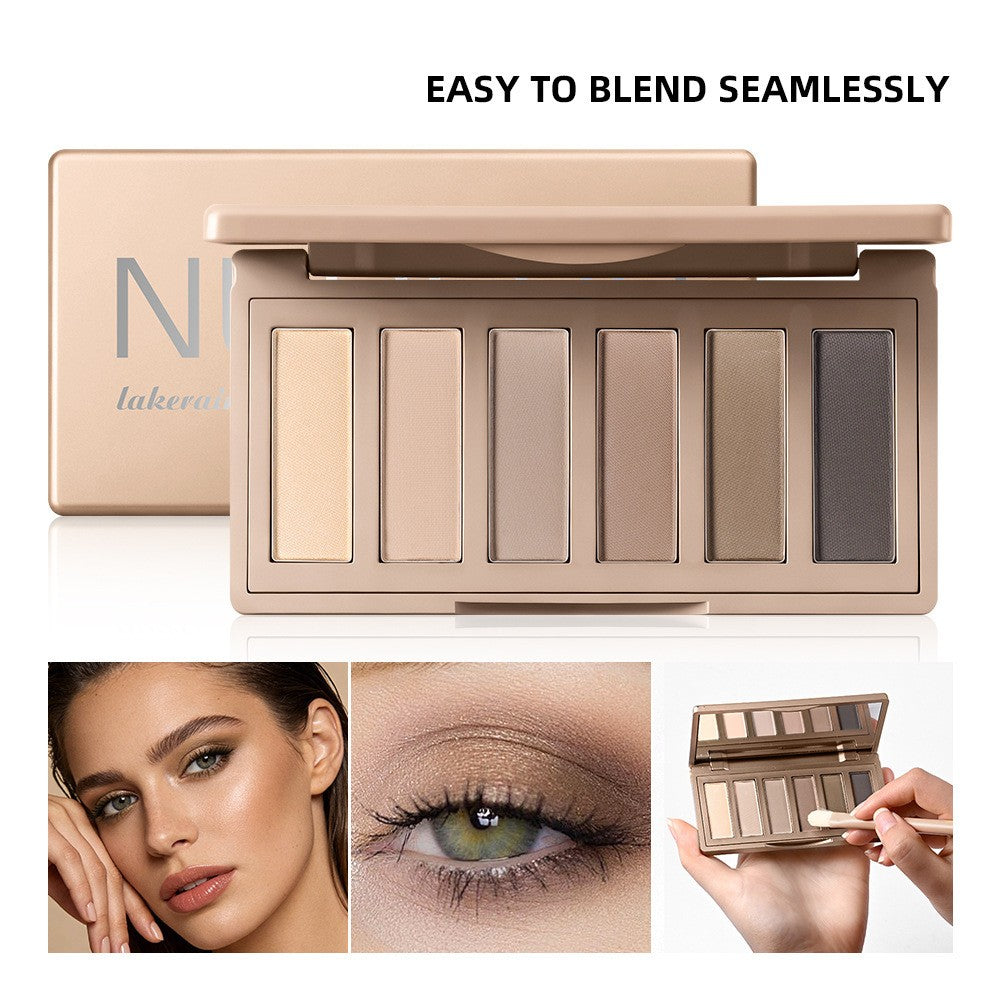 Six-Color Mini Matte Eyeshadow Palette for Natural Makeup