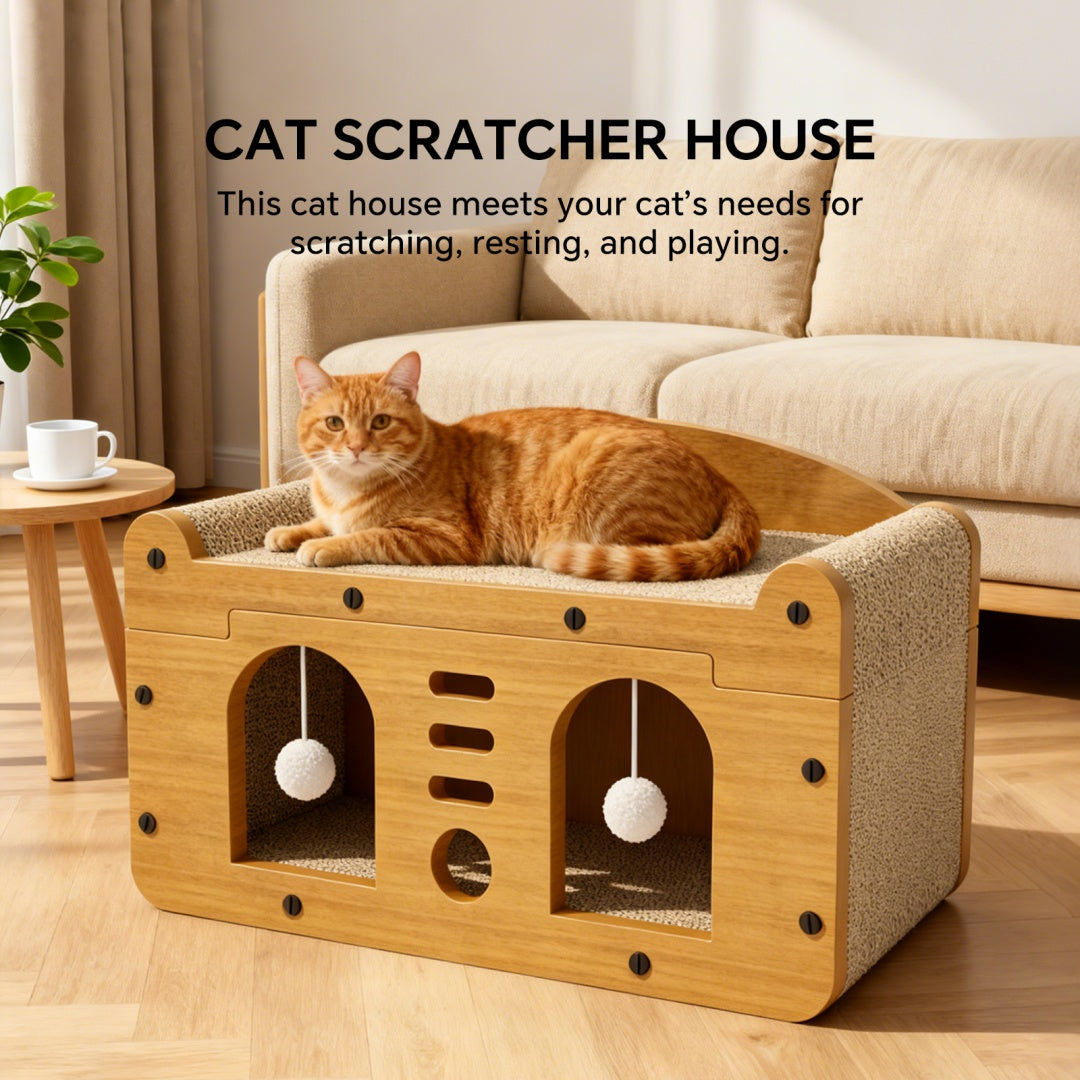 Self Pickup C-Shaped Sofa with Double Doors - 56cm Height, Pet Furniture