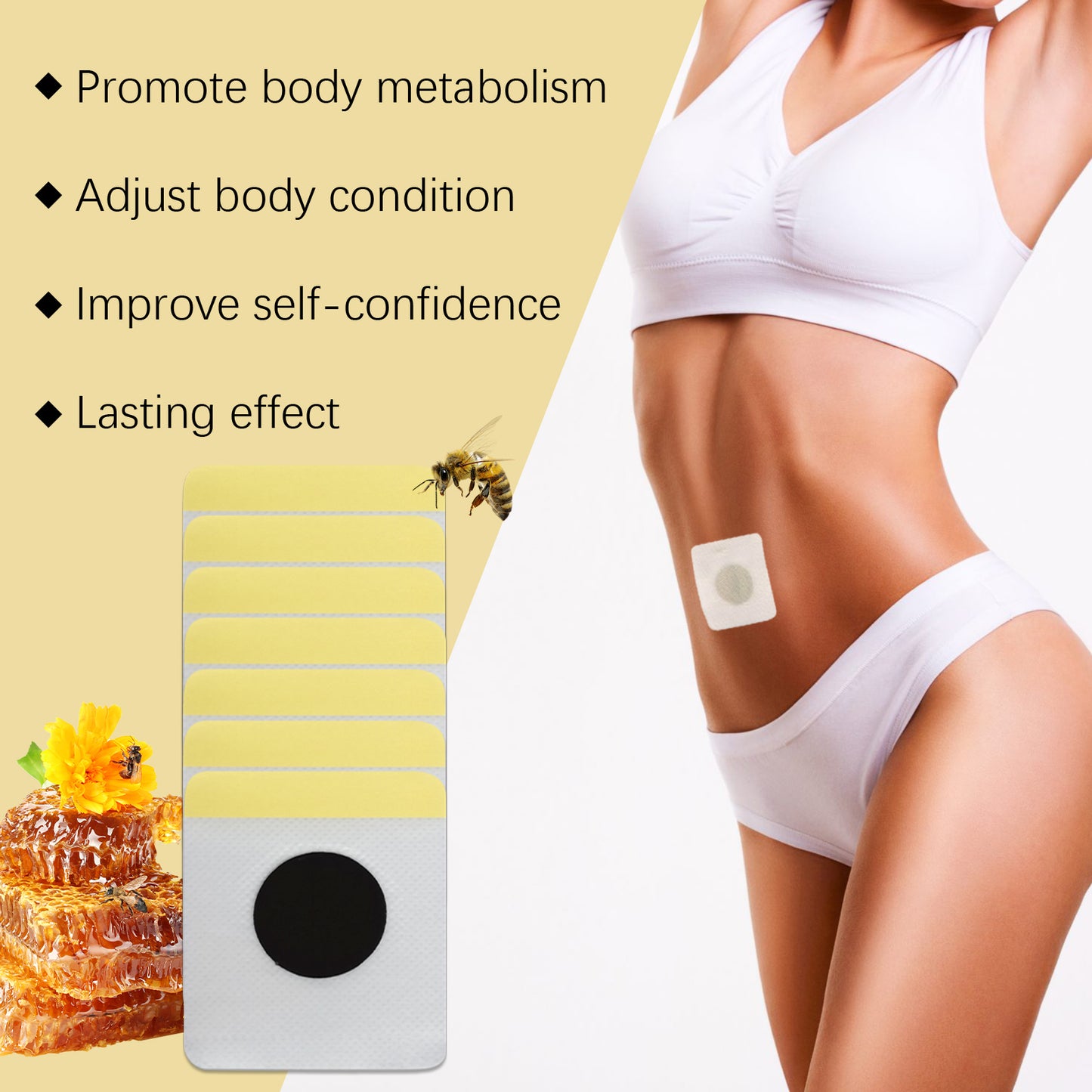 Bee Venom Body Shaping Patches - 7 Piece Firming & Skin Toning Set