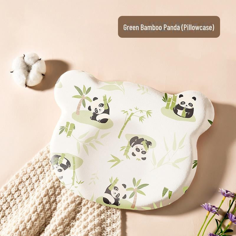Infant Memory Foam Baby Pillow - Ergonomic Support for 0-6 Months - Green