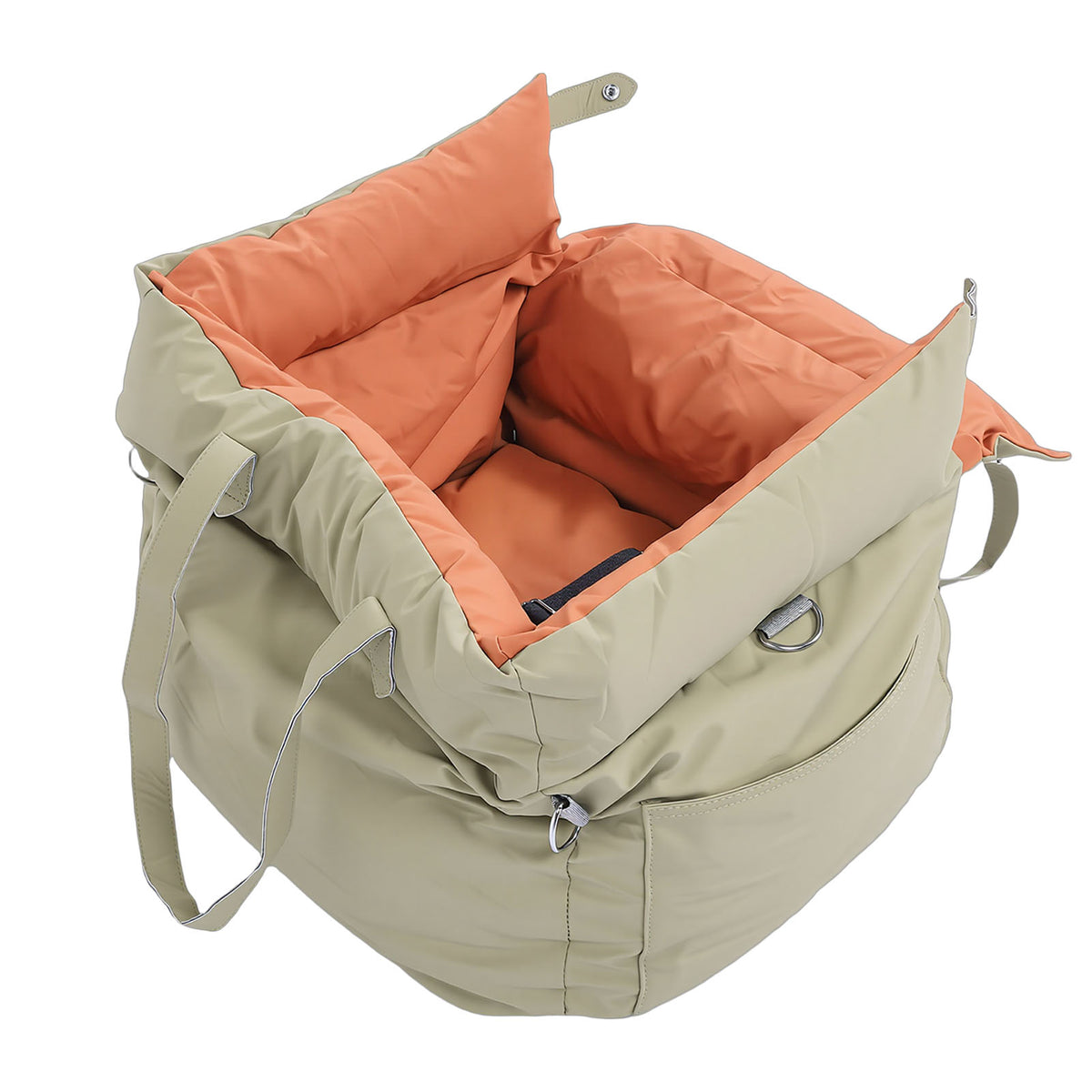 Portable Car Pet Bed for Dogs and Cats - Washable Travel Dog & Cat Seat with Harness