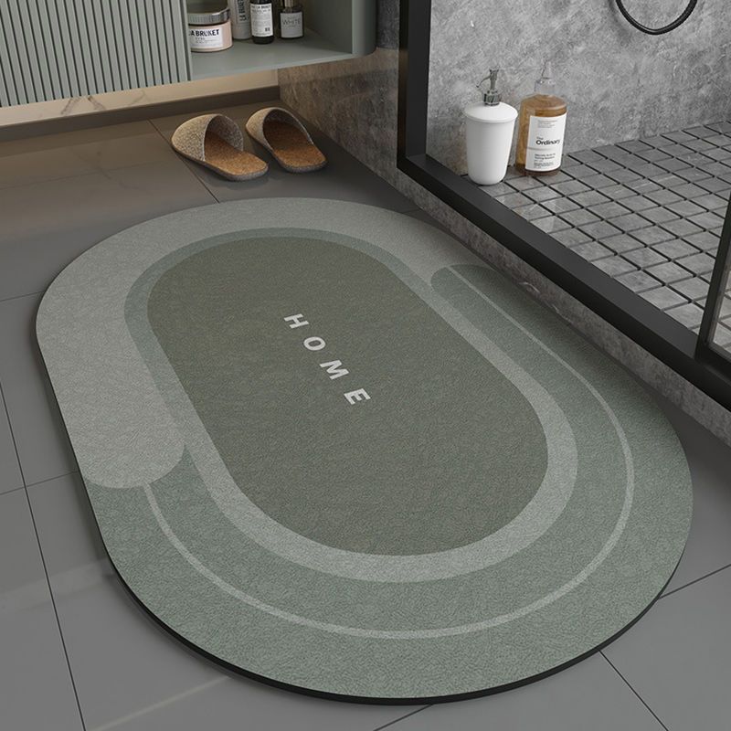 Modern Non-Slip Diatom Ooze Bathroom Floor Mat - Absorbent & Stylish