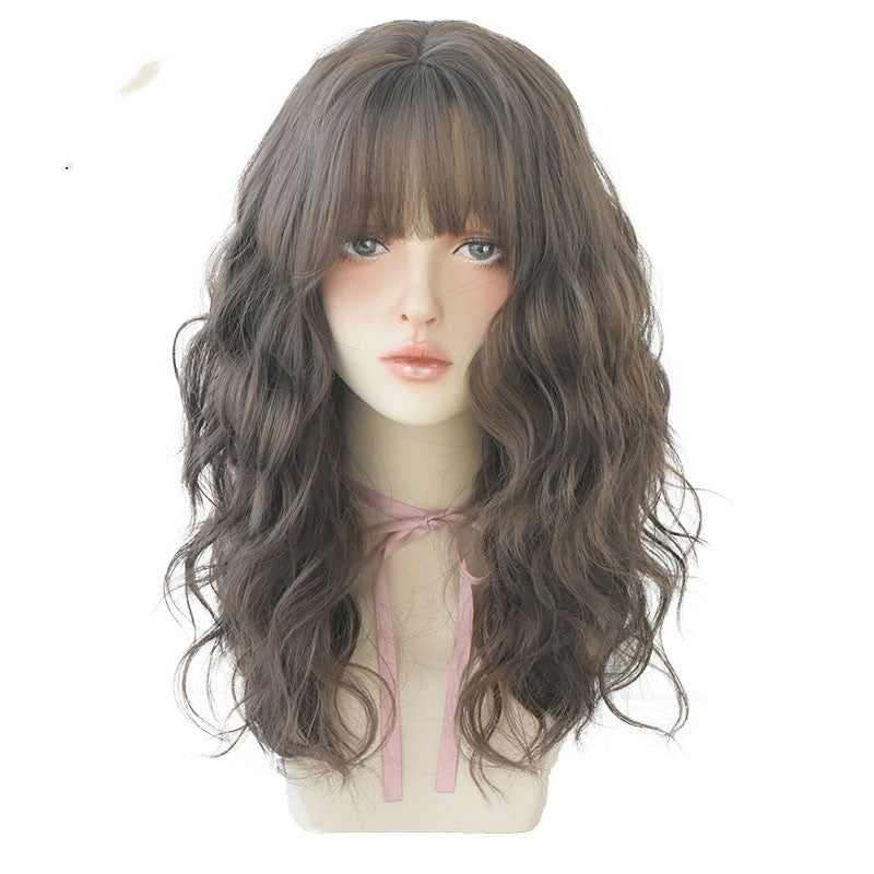 Long Curly Water Ripple Wig – High Temperature Synthetic Hair
