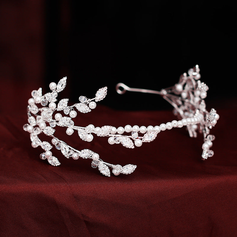 Simple Bridal Headband Crown Hair Accessories for Wedding & Party