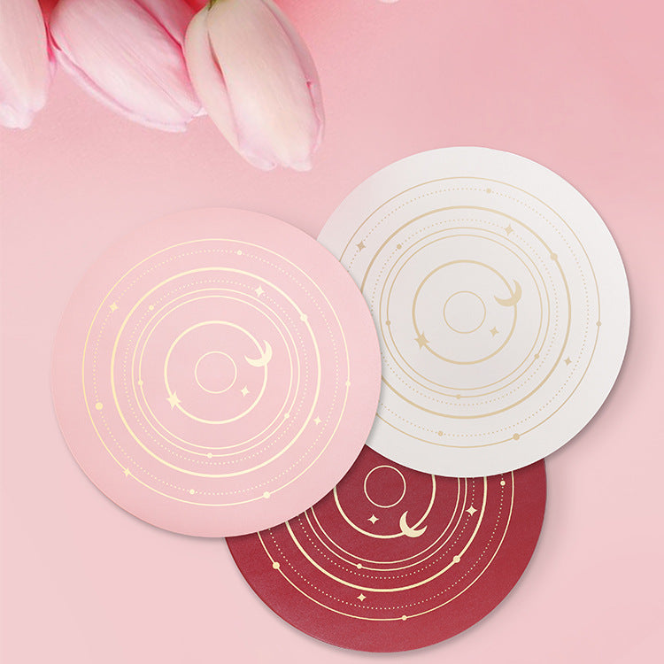 Waterproof Leather Coaster Set - Star Rail Pattern for Dining & Home Decor