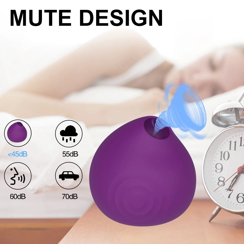 Multi-Frequency Vibrating Sucking Female Climax Stimulator - Silicone & ABS, IPX7 Waterproof
