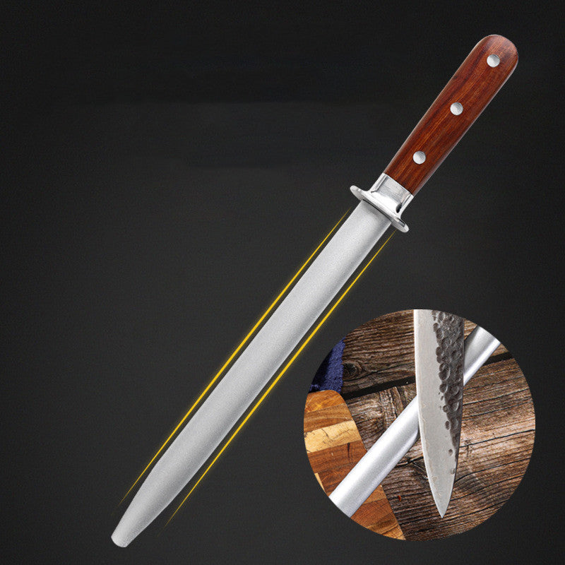 Stainless Steel Knife Sharpening Rod 350mm Professional Kitchen Tool