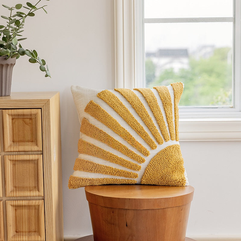 Geometric Tufted Throw Pillow Cover Nordic Style 45x45cm