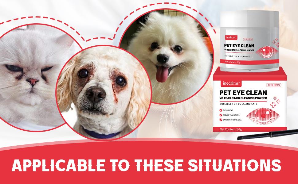 Pet Tear Stain Removal Powder - Gentle Eye & Fur Brightening, 1PC