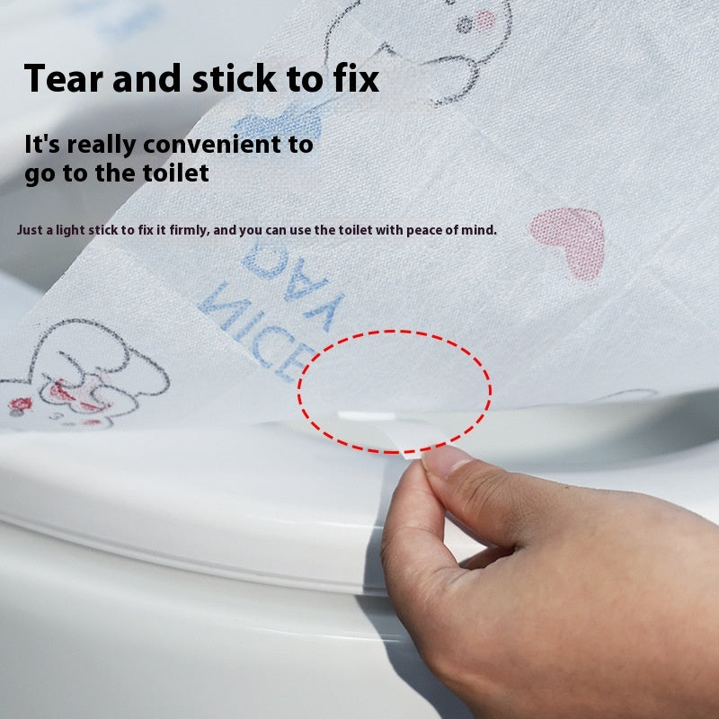 Disposable Toilet Seat Cover Thickened Travel Toilet Mat - Multiple Colors