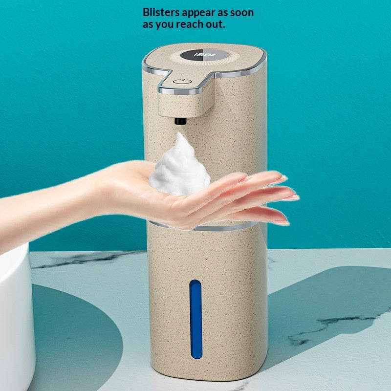Induction Sink Soap Dispenser with Adjustable Battery-Powered Foam & Drip Styles