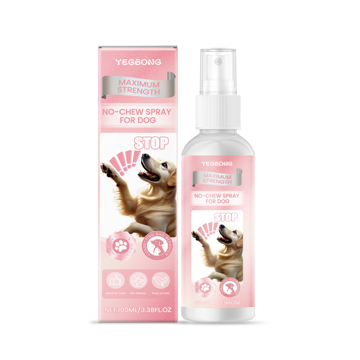 Dog Chew Deterrent Spray 100ml - Safe Anti-Chew Pet Training Solution