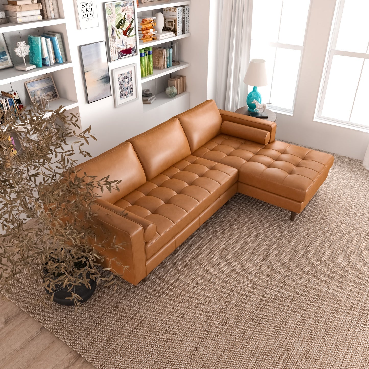Anthony Corner Sectional Sofa Right Facing