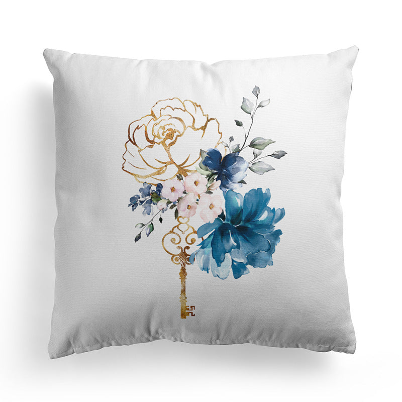Minimalist Marble Texture Pillowcase for Living Room & Bedroom - 45x45 cm