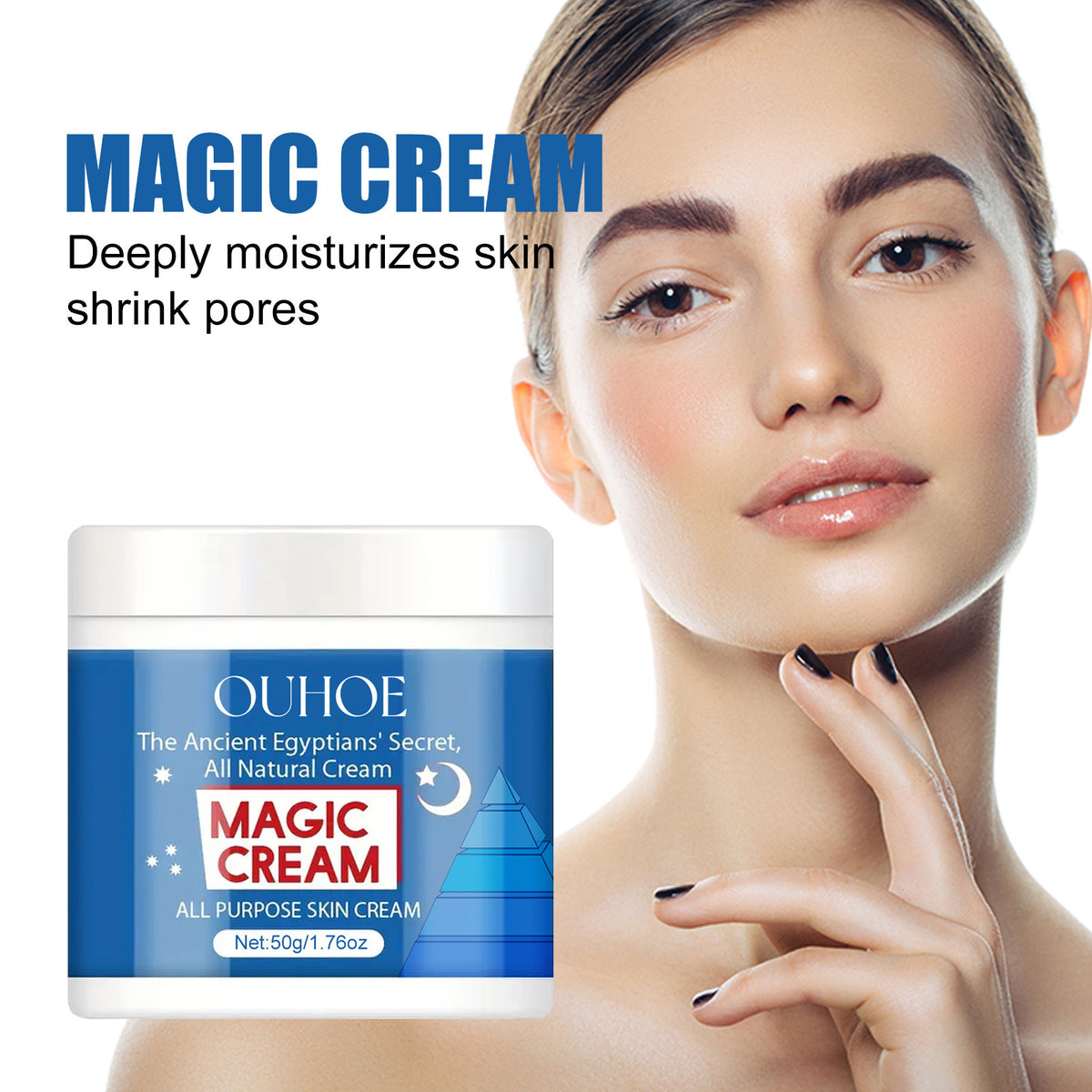 Deep Hydrating Facial Cream for Skin Brightening 50g - Moisturizing & Discoloration Repair