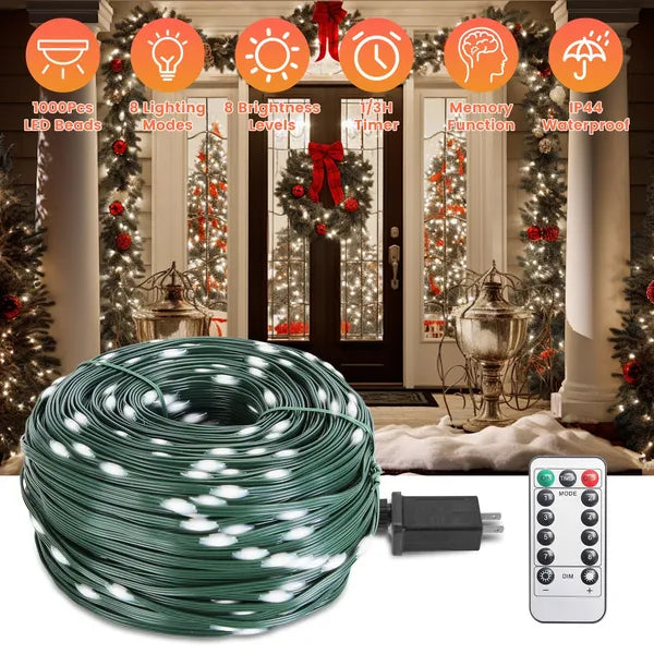 330FT LED String Lights - Waterproof with Remote, 8 Modes & Timer