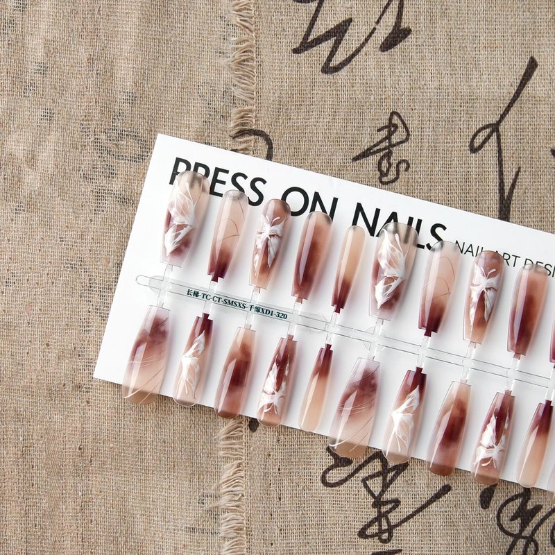 Chinese Style Butterfly Nail Art Stickers with Crystal Seal Layer