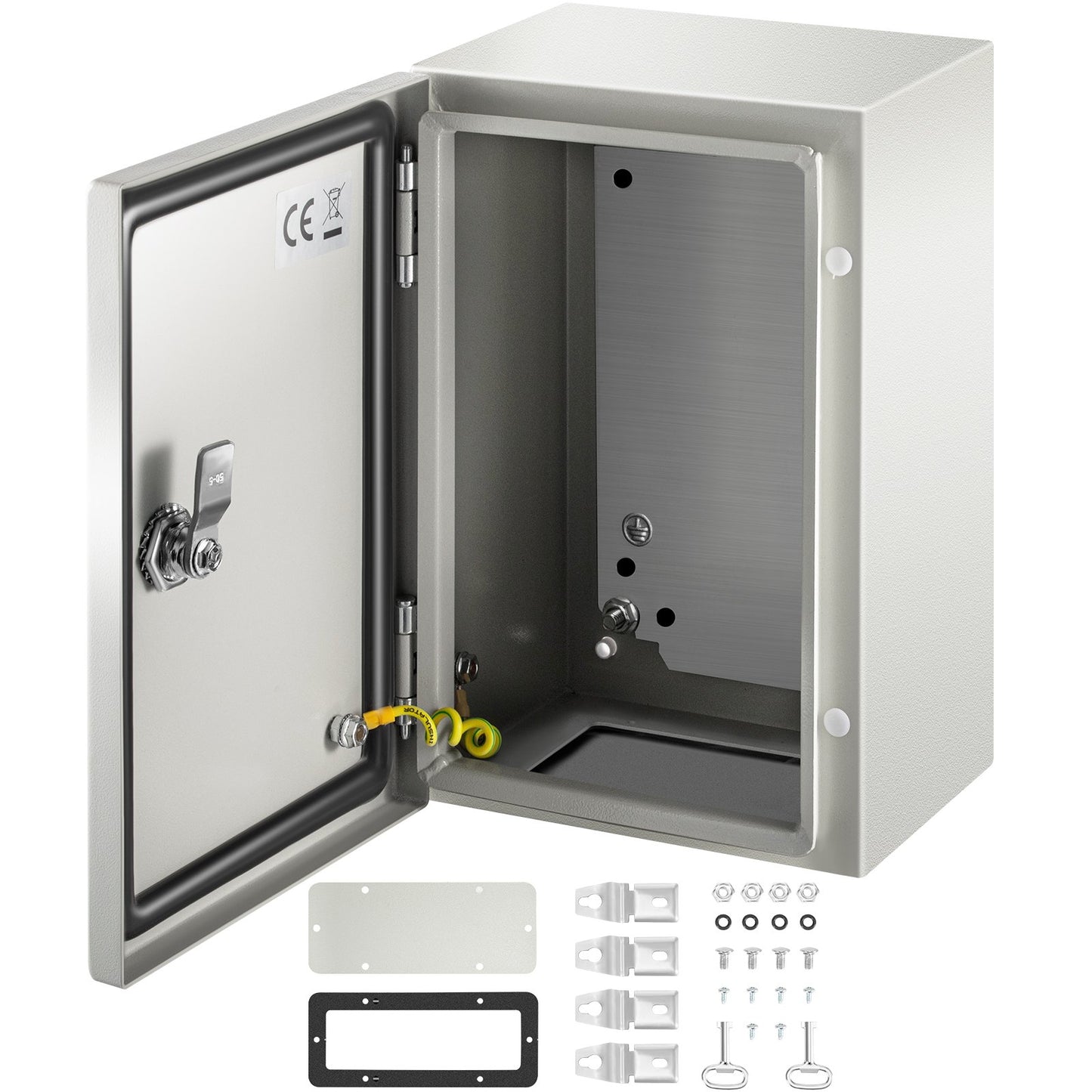 12X8X6 Inch NEMA Steel Electrical Enclosure Box Waterproof Dustproof IP66 Outdoor Indoor