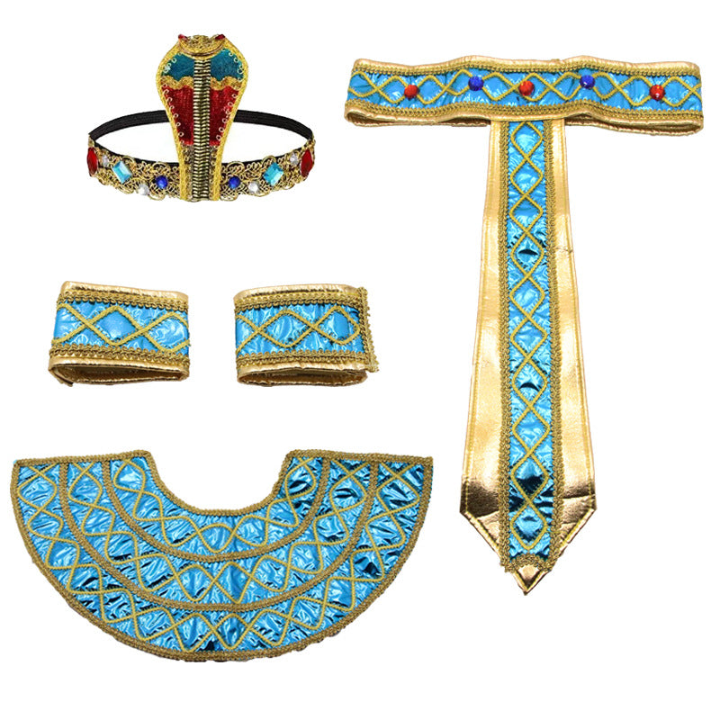Egyptian Pharaoh Cleopatra Halloween Costume Accessories for Adults