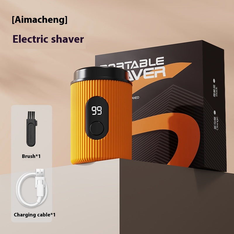 Electric Shaver Men's Mini USB Rechargeable LED Display