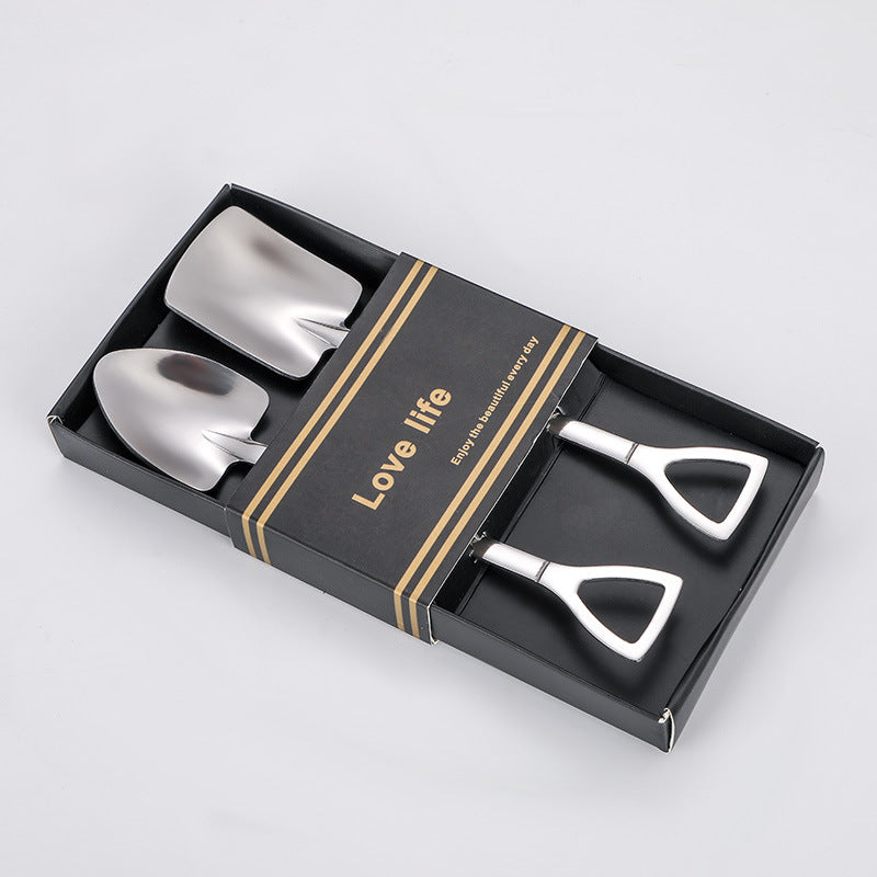 Stainless Steel Spade Spoon for Watermelon Ice Cream - Multiple Colors
