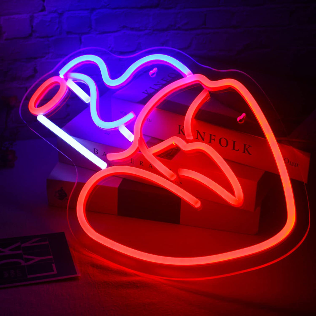 LED Neon Light Sports Bar Wall Decor - Glowing Pendant Light